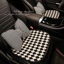 Car Cushion Four Seasons Universal Cotton Linen In-car Seat Cushion Ins Nets Red Goddess Car Cushion Seat Cushion Seat summer
