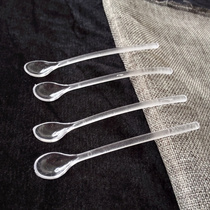 Disposable plastic coffee spoon mixing spoon creative conditioning small spoon mixing stick spoon transparent mini coffee soup more