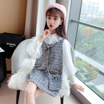 4 childrens girl dress 5 autumn dress 6 small fragrance 7 Korean version 8 girls autumn and winter 9 foreign atmosphere 10 princess skirt long sleeves