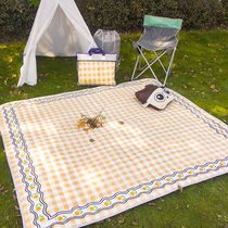 ins Wind outdoor waterproof and moisture-proof picnic mat thickened oversized tent spring outing mat outing camping lawn children