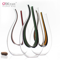 Handmade wine decanter red wine crystal glass household wine bottle personality luxury color creative wine pot jug wine divider European style