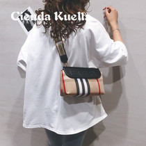 Singapore light luxury brand womens bag 2021 New Tide fashion all shoulder shoulder bag wide shoulder strap bag women Autumn