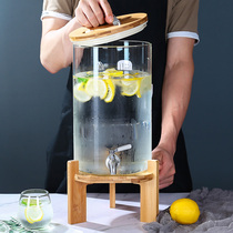 Cold water kettle with tap cool kettle Home Large capacity Lemon Tea Container High Temperature Resistant Glass Beverage Barrel Juice Barrel
