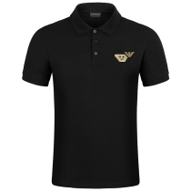 Armani Armani short-sleeved mens 2021 new eagle gold label embroidery mens lapel polo shirt T-shirt men