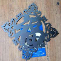 Wrought iron Fu word iron stamping Fu iron cutting Fu word wrought iron door accessories thickened Fu word rice word