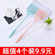 Large size household plastic with thick handle thick fly swatter manual mosquito killing wholesale