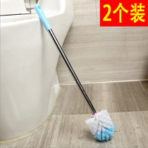 Double-sided thickened long handle to die wildebeest toilet brush toilet cleaning curved gap brush Sanitary brush