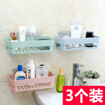 Bathroom shelf Bathroom sink Toilet Toilet Suction cup Wall-mounted punch-free soap box Soap box rack