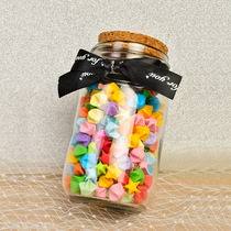 Creative wish bottle star bottle lucky star bottle transparent diy wish bottle star glass bottle drift bottle gift