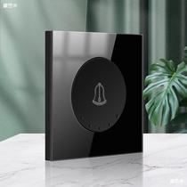 Time Forest 86 type tempered glass doorbell access control switch home hotel room door button electric bell switch