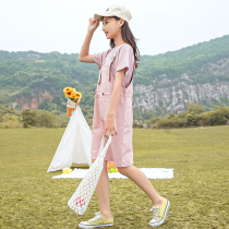 Girls Summer Dress Skirt Set Dress 2021 New Medium Childrens Wear Childrens Skirt Western Style Girls