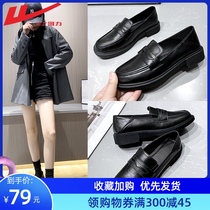 Return small leather shoes womens summer thin British style black single shoes children 2021 new womens shoes jk shoes loafers women