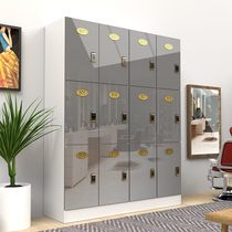 High light grey locker Wardrobe Staff Cabinet Wood Hairdressers Deposit Box Fitness Room Yoga Lockers Beauty Salon with lock