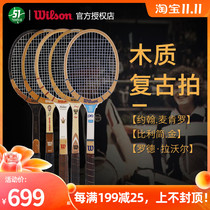 Wilson Wilson Collection Commemorative Edition Wooden Retro Tennis Racket Antique McEnrolund Collection