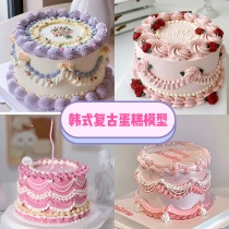 Korean retro style ins mounted small cake model 2023 net red simulation cake model plastic window sample