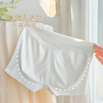 Cool comfort pants ~ Summer thin with anti-walking light girl safety pants lady ice silk without curbside panties women