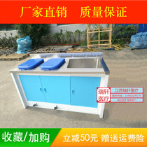 Commercial foot-type telescopic garbage cabinet Hotel restaurant Hotel hospital Stainless steel cabinet classification trash cabinet