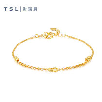 TSL Xie Ruilin Gold Bracelet Hulu Chain Pricing Gold Bracelet Gold Beads Handset Gold Beads Guochao YS514