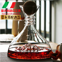 Iceberg Iceberg lead-free crystal glass red wine decanter fast wine dispenser with cover Iceberg