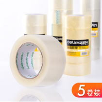 Delli transparent tape sealing rubber wide tape sealing large tape express packing box bandwidth 4 5cm wholesale