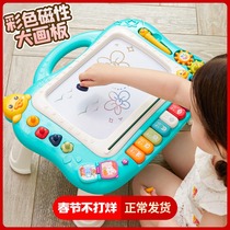 Oversized children's drawing board magnetic writing board color children children 1 year old 3 toy baby graffiti board home