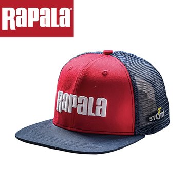 Rapala乐伯乐平檐棒球帽户外运动遮阳帽网眼透气男女通用时尚潮款