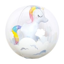 Net red unicorn inflatable beach ball baby playing water ball water sequin plastic toy ball photo arrangement props