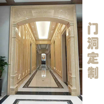 Door cover modeling frame custom finished stone and plastic material to do decorative background high-end passageway cover European style modeling door hole frame