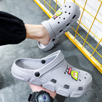 Sandshoe Mens Summer New Outdoor Beach Non-slip Casual Dongle slippers Baotou Two wearing trendy sports cool slippers