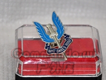 British Airborne Secret Service British Special Air Service Group SAS metal brooch badge