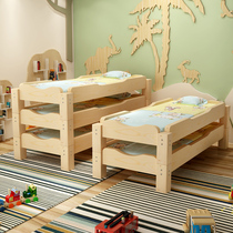 New kindergarten afternoon bed childrens solid wood bed for primary school students lunch bed stacked afternoon bed manufacturers
