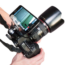 Mobile phone camera viewfinder Canon SLR low-position photography becomes a large screen flip screen monitor hot shoe bracket