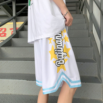 Sports shorts men ins tide letter printing loose straight five-point pants summer casual versatile student basketball pants