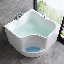 Toilet corner sitting bathtub household small apartment adult triangle fan-shaped elderly deepening bath tub children