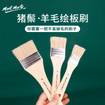 Wool brush brush brush set Bristle oil painting acrylic watercolor gouache brush painting wall painting brush Large brush row brush plate brush bottom brush pen Chinese painting pigment wall brush painting plate brush single