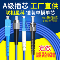 Rat-proof armored fiber optic jumper LC SC ST FC single-mode multi-mode dual-core pigtail Custom length and connector
