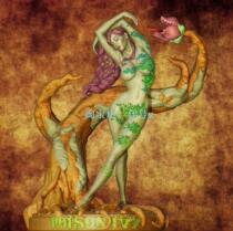 DC poison ivy woman and tree containing crab double version 3D printing model stl hand-made high-precision material file