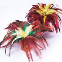 Upgrade big flower shuttlecock reinforcement Hand-colored big chicken feather competition fitness shuttlecock shuttlecock double bottom iron sheet aggravation
