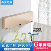 6 m clothesline shrink clothes clothes artifact telescopic cool clothes invisible steel wire rack balcony lanyard home