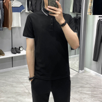 Short-sleeved T-shirt mens Korean slim polo shirt 2021 summer new trend youth lapel half-sleeve t-shirt