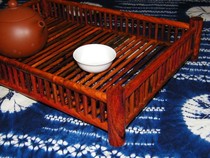 Straight-type hollow tenon structure text plate tea tray are bearing plate Seiko boutique storage plate Red sour branch