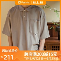 NGOARMY21SS profile polo shirt national tide retro solid color short sleeve T-shirt summer New loose half sleeve Tide brand men