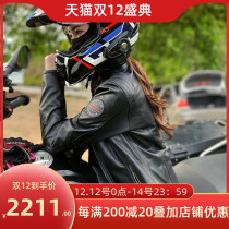 RICHA motorcycle riding suit Four Seasons anti-drop motorcycle jacket calfskin with built-in protective leather clothing for men and women
