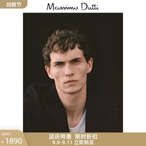 Spring Summer discount Massimo Dutti mens slim version dark blue suede blazer blazer 03302190401