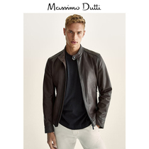 Massimo Dutti mens Nappa soft leather leather mens jacket coat coat 03311251700