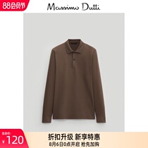 Spring   Summer Discounts Massimo Dutti Mens Cotton Long Sleeve POLO Shirt 00715276830