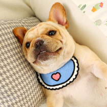 Dog saliva towel neck triangle towel pet scarf small dog Teddy bib cat bib dog cute accessories