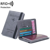 Miyin passport holder ins Korea RFID anti-theft brush passport card bag multi-function ID card ticket storage bag