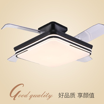 Restaurant ceiling fan lamp bedroom fan lamp living room household integrated with fan chandelier invisible ceiling frequency conversion electric fan