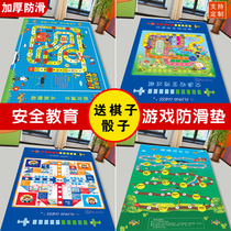 Flying chess carpet-style oversized chess plush students Puzzle interactive childrens board game Monopoly safety education